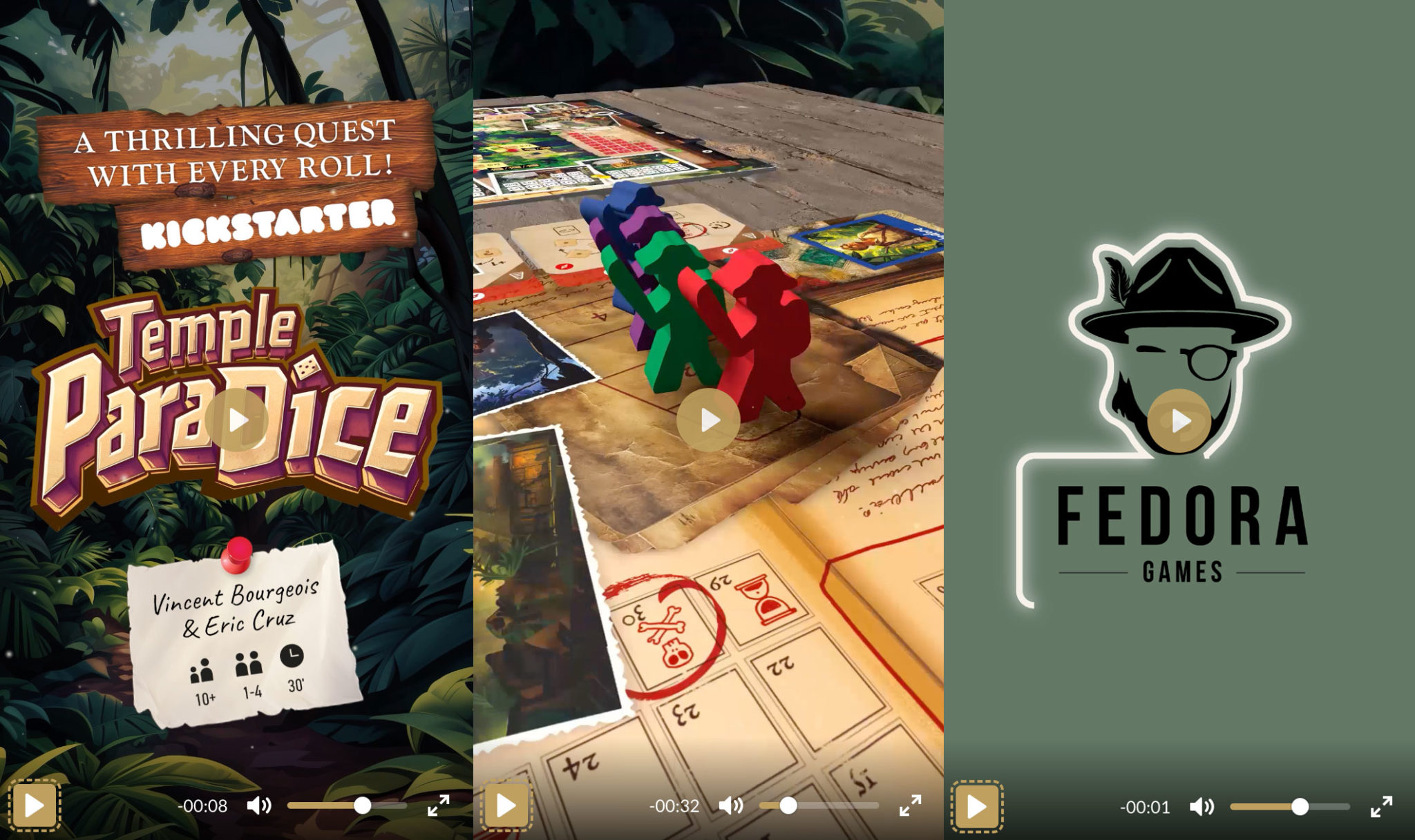 Vidéo de présentation du jeu de société « Temple ParaDice »